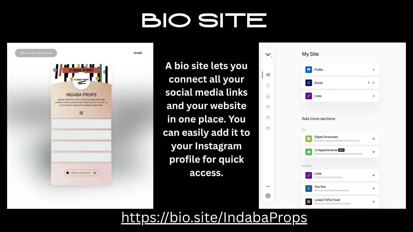 Bio site