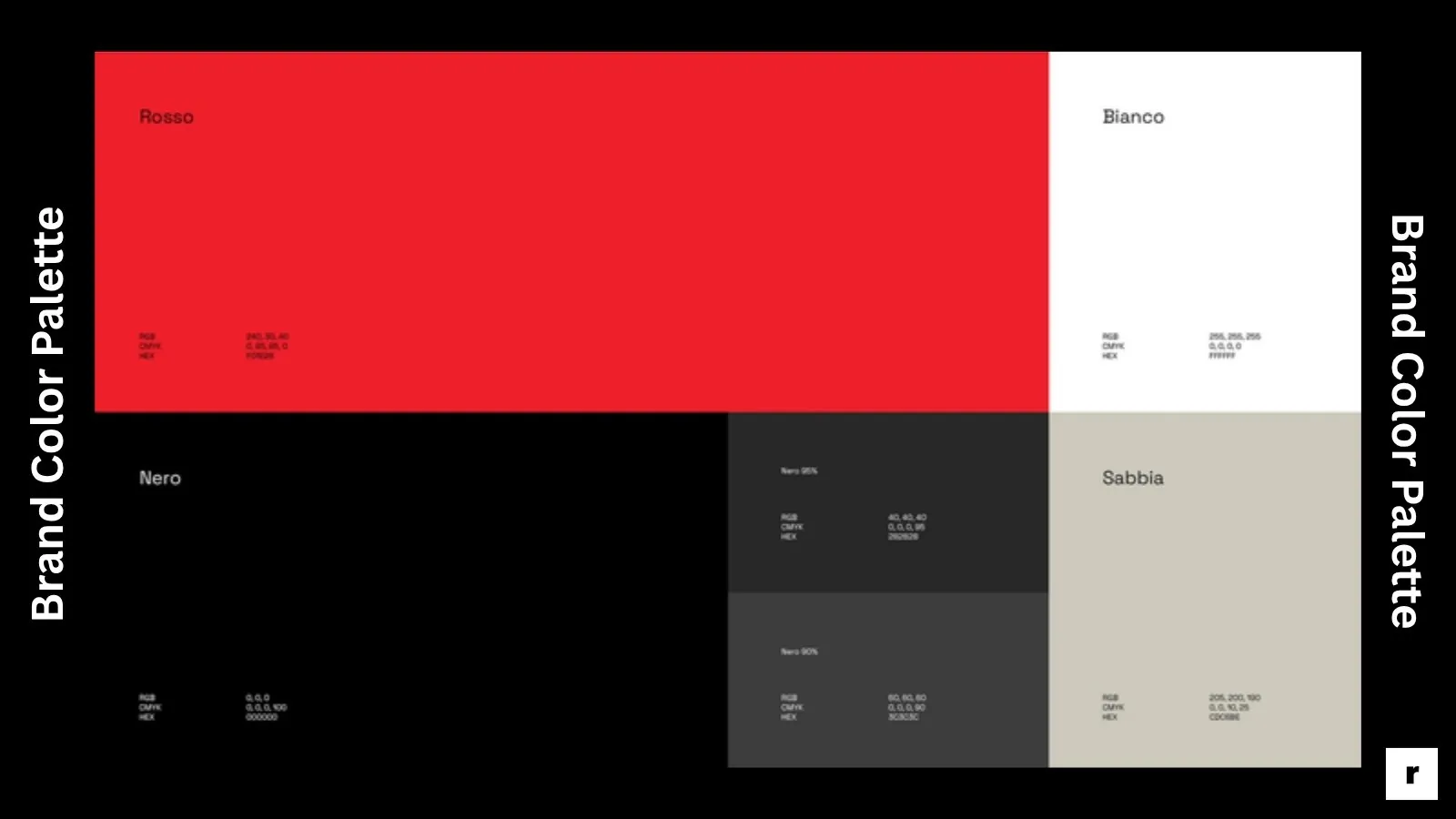 Brand colour palette